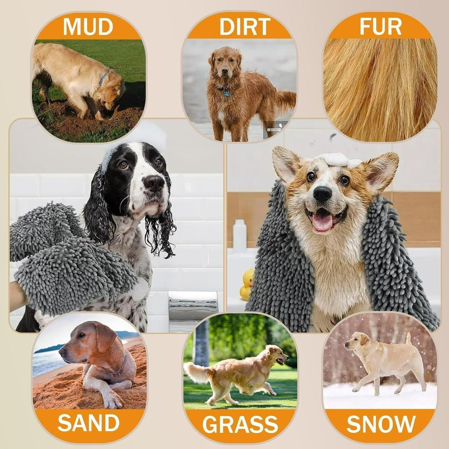 Microfiber Towel for Drying Dogs